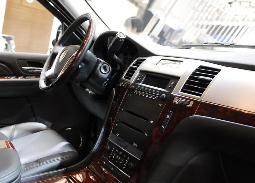 Top Tesla Android 6.0 No DVD player GPS Navigation For Cadillac Escalade Multimedia Car Reverse image 32GB car MAPS CD radio palyer 3