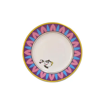 

US Version Tea Ceramic Cup Mug Sugar Bowlgo Plate Set Creative Western Food Plate Rice Bowl Milk Cup Steak Breakfast Tray Dishes