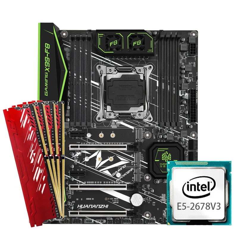 E5 2678v3 I 4 8g Ddr4 Non Ecc Ram I X99 Huananzhi F8 Plyta Glowna Nvme Sata 3 0 Usb 3 0 Motherboards Aliexpress
