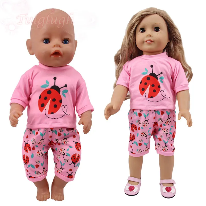 Handmade Xmas Pjamas Dolls Clothes For Babyborn/Annabelle 