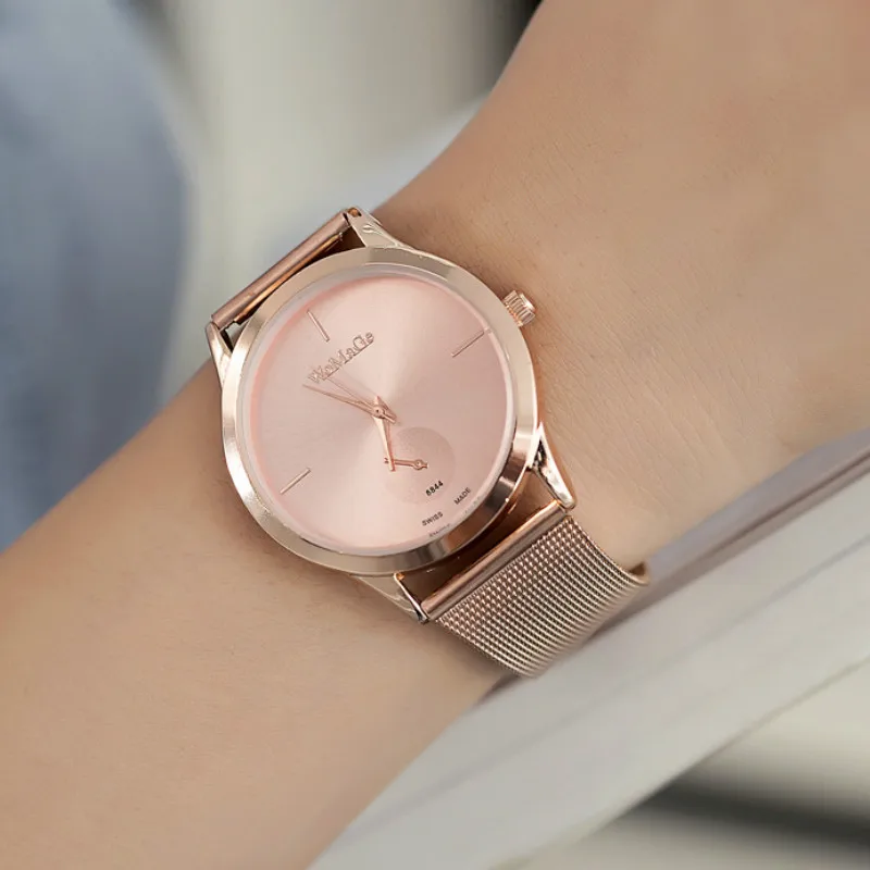 

Fashion EBay Hot Selling Men And Women Mesh Belt 4-Color Measuring Quartz Watch Korean-style Hot Sales Table