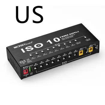 

Iso-10 Effector Power Supply 9V 12V 18V 10 Isolated Output Electric Guitar Multi-Channel Power Supply