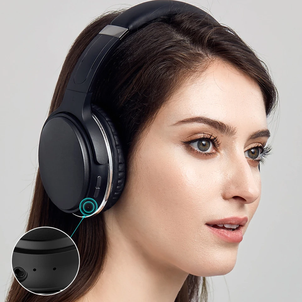 Беспроводные наушники Bluetooth большие накладные гарнитура с шумоподавлением