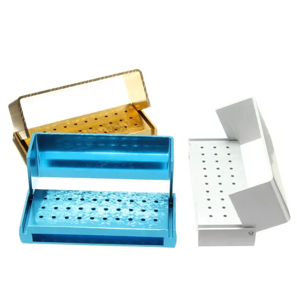 1 шт. алюминиевый держатель зубных боров блок дезинфекции коробка для высокой