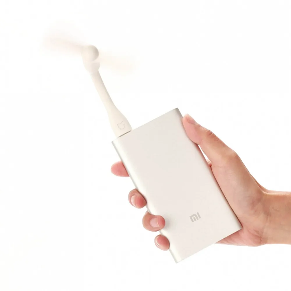 Оригинальный мини вентилятор Xiaomi с USB гибкий маленький размер для внешнего