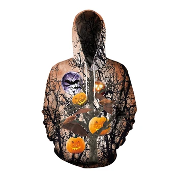 

New horror pumpkin bat Cosplay Halloween costume clothing headband hood sweater anime cartoon unisex women