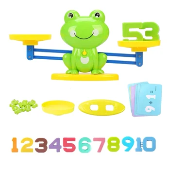 

Children Frog Balance Math Game Counting early development Toy Math Toys For Kids baby Children Christmas Gifts 2019 - Green