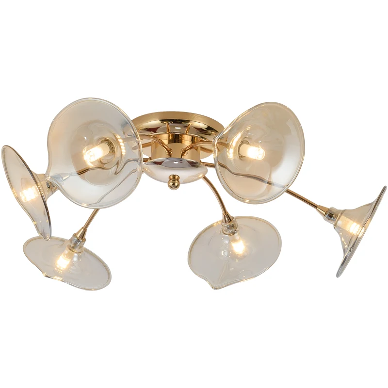Nordic Warm Led Ceiling Light Creative Romantic Living Room Restaurant Ceiling Lamp Postmodern Bedroom Kitchen Ceiling Fixtures