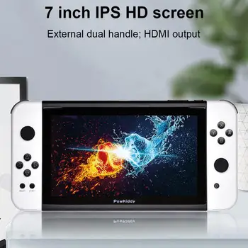 

Mini Retro Games Controller 7Inch IPS Screen Video Games Console 32GB Handheld Game Player Open Source System HDMI Output