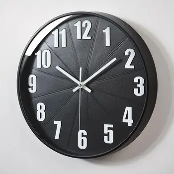

12inches Modern Wall Clock Color Personality Silent Simple Movement Minimalist European-style Home Living Room Quartz Decoration