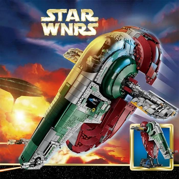 

2058Pcs 05037 Interstellar Classic Series compatible with 75060 War Slave UCS I Slave No. 1 Model Brick Brick Children's Toy Gif