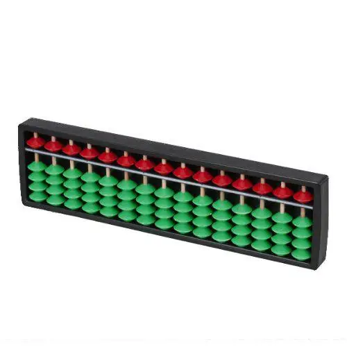 Портативный пластиковый Abacus арифметические счеты соробан инструмент для расчета 13 стержней с красочными бусинами отличный развивающий инструмент для детей