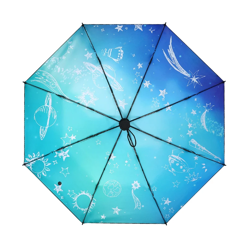 The Stars umbrella Folding Umbrella UV Protection Parasol Windproof Sunny or Rainy Woman Mini Pocket | Дом и сад