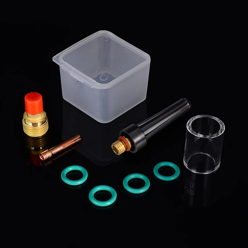 8 stücke 2,4mm Schweißen Fackel Gas Objektiv Pyrex Tasse Kit Für Tig WP-9/20/25 3/32 8 stücke 2,4mm Schweißen Fackel Gas Objektiv Pyrex Tasse Kit Für Tig WP-9/20/25 3/32