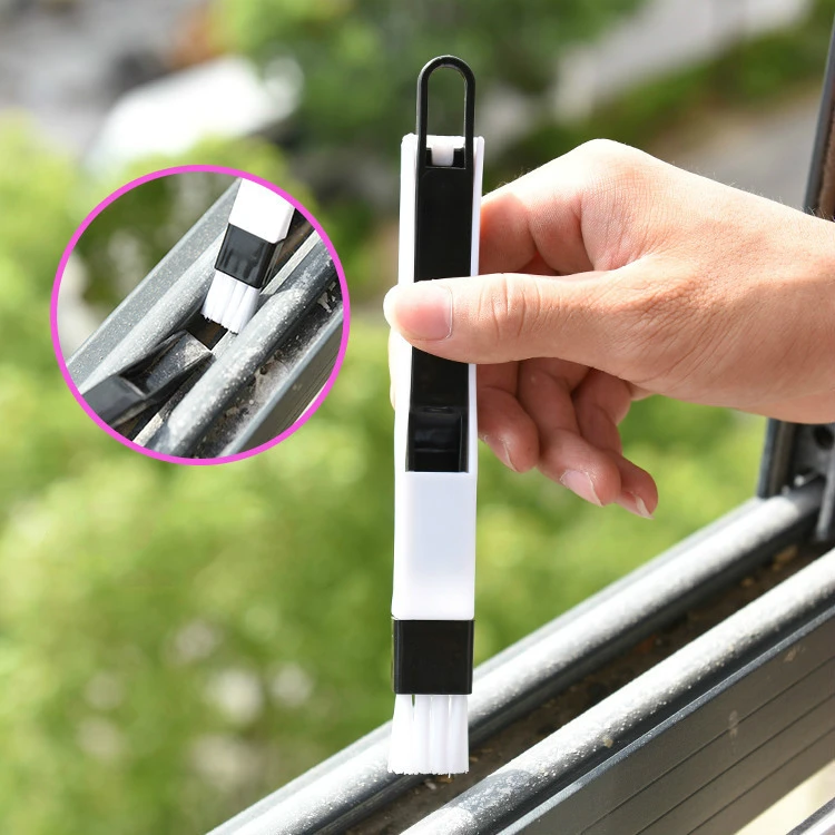 1set Track Nook Cranny Groove Doors and Windows Cleaning Brush Simple and Quick Keyboard Slit Cleaning Device Tools Random Color
