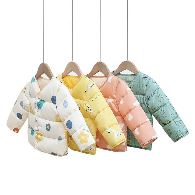 

Autumn and winter new children's down jacket, children wear liner, boys and girls, baby color warm jacket