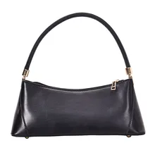 Женские сумки через плечо в стиле ретро, из искусственной кожи, сумочка-Багет, брендовая дизайнерская элегантная дамская сумочка, одноцветная Сумка-тоут, Прямая поставка