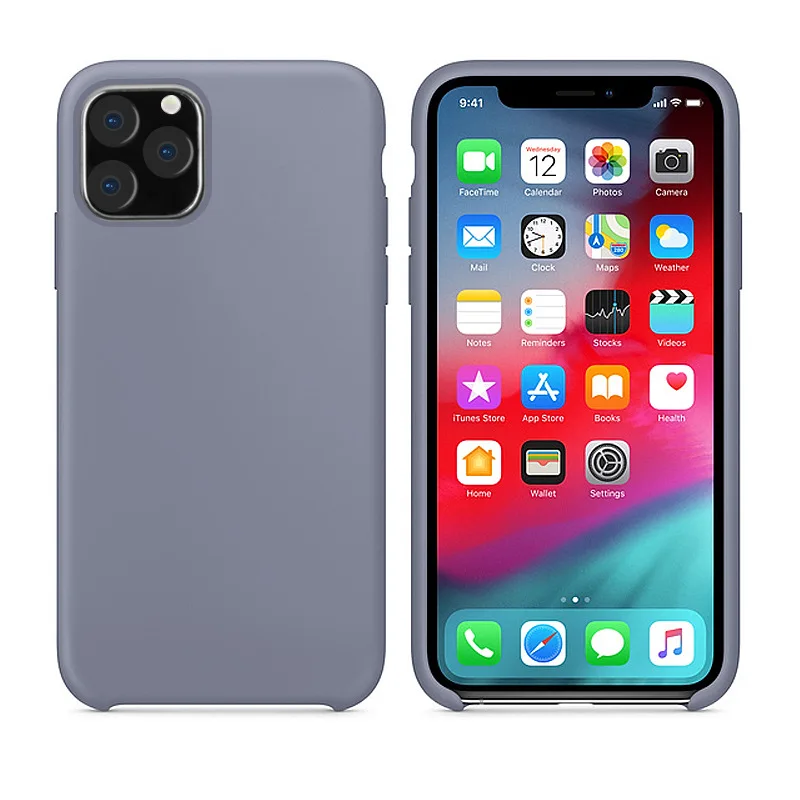 Мягкий Жидкий официальный силиконовый чехол для iPhone 11 Pro Max 8 Plus микрофибра лайнер Противоударный задняя крышка для iPhone X XR Xs MAX XS