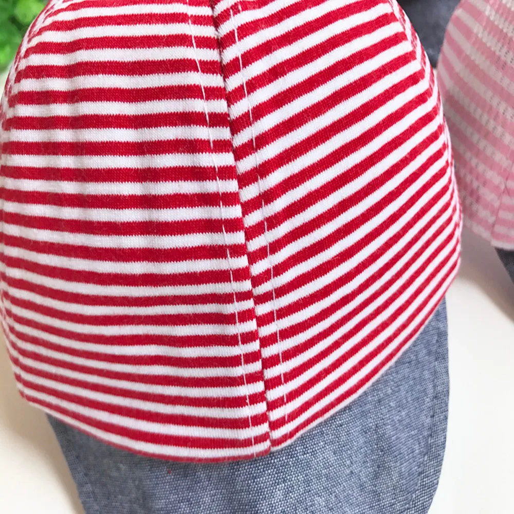 Spring Summer Baby baseball cap Baby Hat Cute Casual Striped Soft Eaves Kids Baby Boy Girl Beret Caps Girls Sun Hats