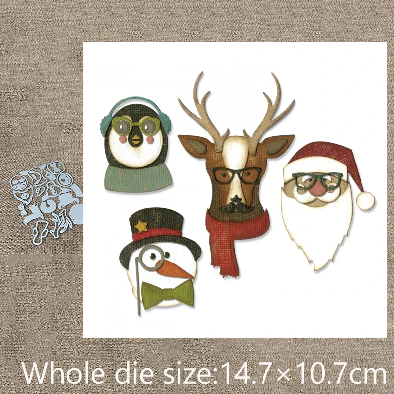 

XLDesign Craft Metal Cutting Die die cuts Penguin snowman reindeer santa scrapbook Album Paper Card Craft Embossing die cuts