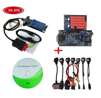obd сканер для delphis vd ds150e cdp 2015R3/2016R0 bluetooth vd tcs cdp obd2 Диагностический Инструмент+ 8 шт. автомобильных кабелей - Цвет: No bluetooth