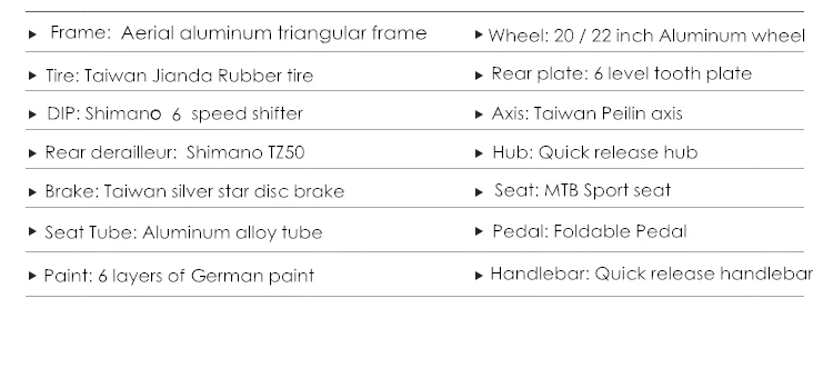 Cheap New Brand aluminum alloy 20/22 inch frame 6 speed folding bike outdoor BMX Disc brake bicicletas lady children bicycle 19