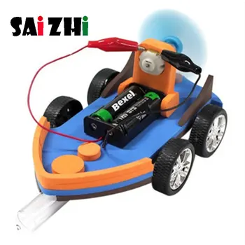 

Saizhi Diy Aerodynamic Amphibious Ship Developing Intellectual STEM Toy Science Experiment Kit kids Lab Set Birthday Gift SZ3266