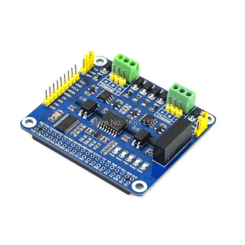 Raspberry Pi 2 канала изолированный rs485 расширения шапка для Raspberry Pi 3B 4B Zero W