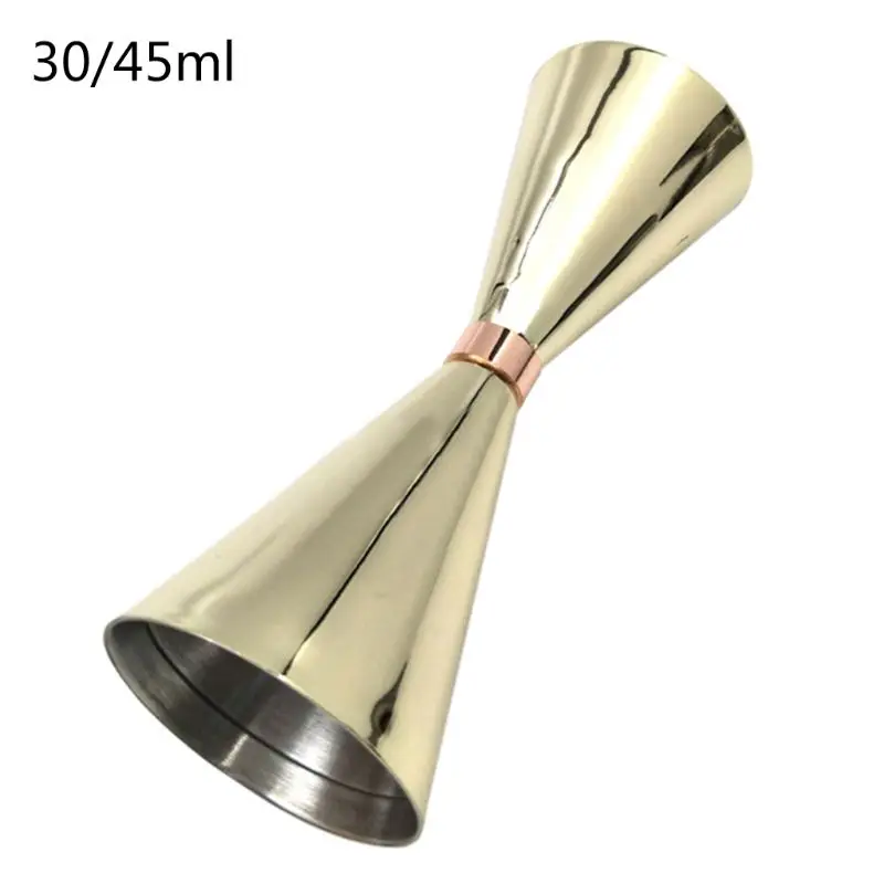 B gold VFGTERTE 1 шт. 20 Вт, 50 мл, 30/45 мл, 30/60 мл, 45/60 мл, 60/90 мл Сталь коктейльное мерный стаканчик Барные инструменты - Цвет: B gold