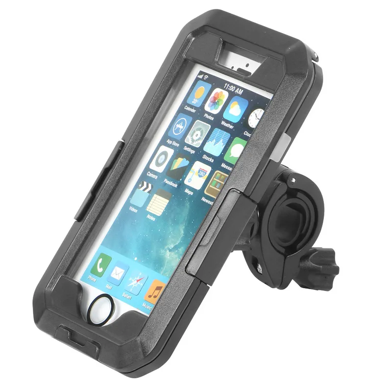 Motorcycle Support Phone Holder Waterproof Case 360 Rotation for iPhone XS 11 Pro Max XR 5 6 7 8 Plus Stand Bicycle | Мобильные