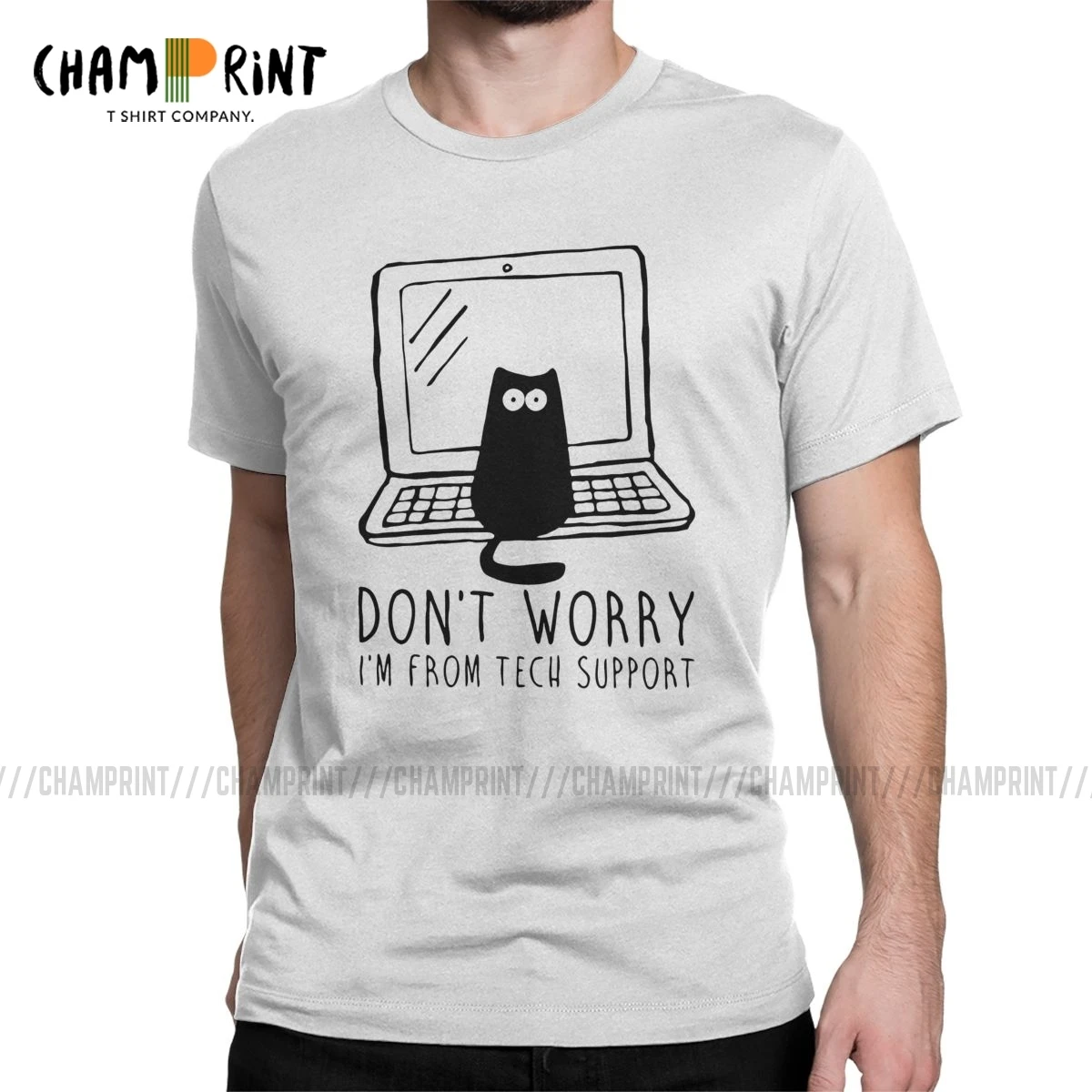 I'm From Tech Support Мужская футболка программатор компьютерный разработчик Geek Nerd для