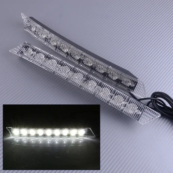 

DWCX 2pcs 9 LED Car Daytime Running Light DRL Fog Lamp Daylight Bar 12V Fit For Audi A6 2005 2006 2007 2008