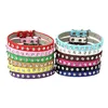 Luxury Rhinestone Rivets Cat Collar Leather Small Dog Collars  Puppy Neck Strap for Kitten Accessories Wholesale / Dropshipping 4