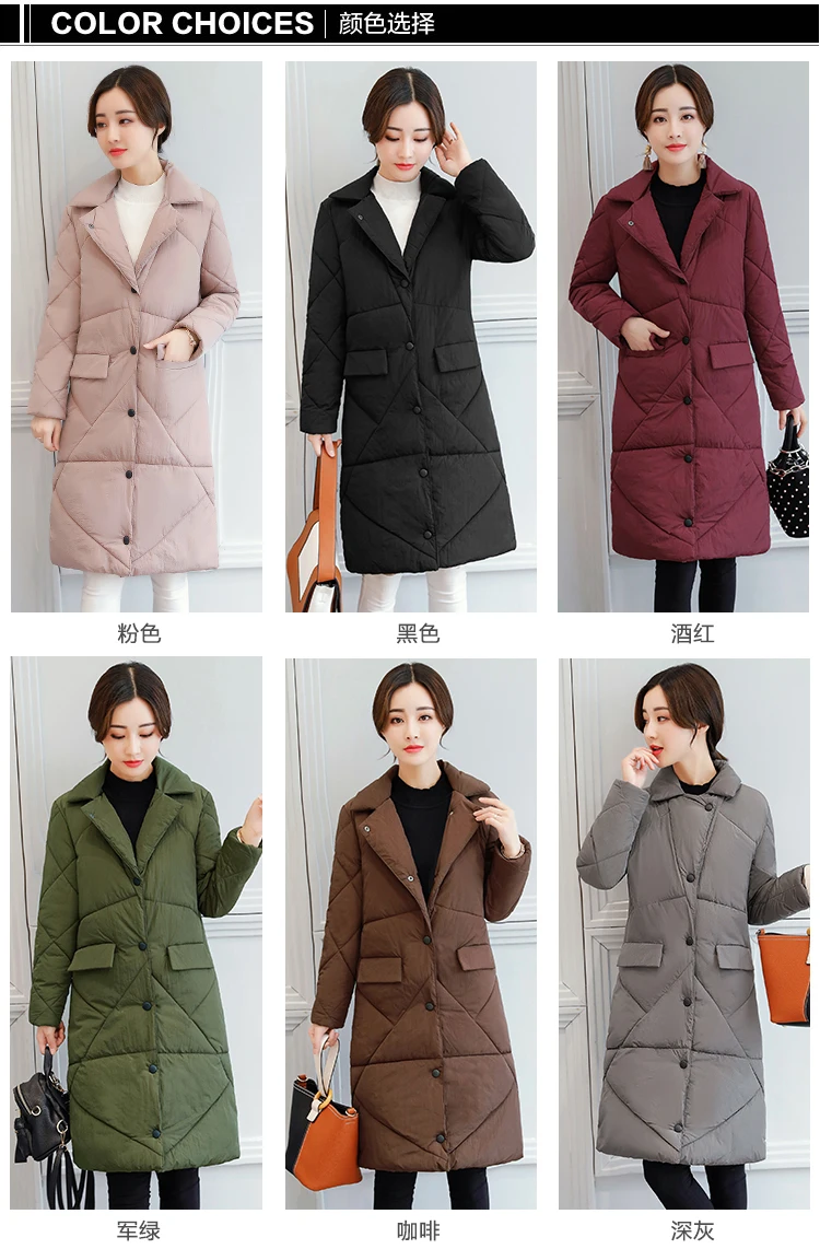 Осень, стиль, хлопковое пальто средней длины, AliExpress EBay