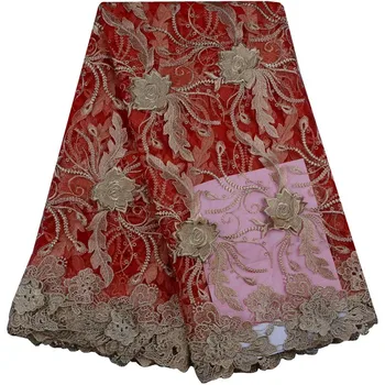 

latest tulle Embroidered African Nigerian Lace Fabric swiss Net Laces Fabric Bridal High Quality French voile printing Lace