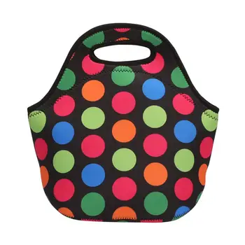 

2019 new free shipping Portable Functional Lunch Bags Waterproof Dot Stripe Bear Print Insulated Cooler Tote Picnic Food Bag