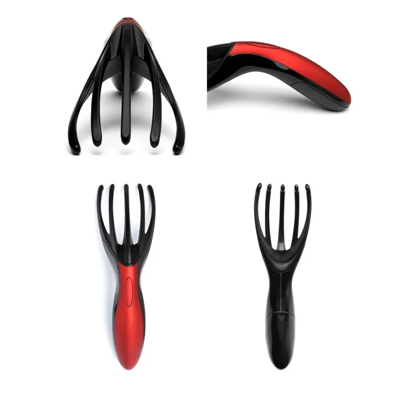 Vibration Head Massager Finger Gripper Claw Body Scalp Massage Relax Comb Relief Fatigue Shiatsu Portable Health Care