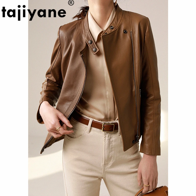 

100% Real Genuine Leather Jacket Women Sheepskin Coats Women Genuine Leather Coat Female Jacket Woman Sheepskin Coat A85119 PY7