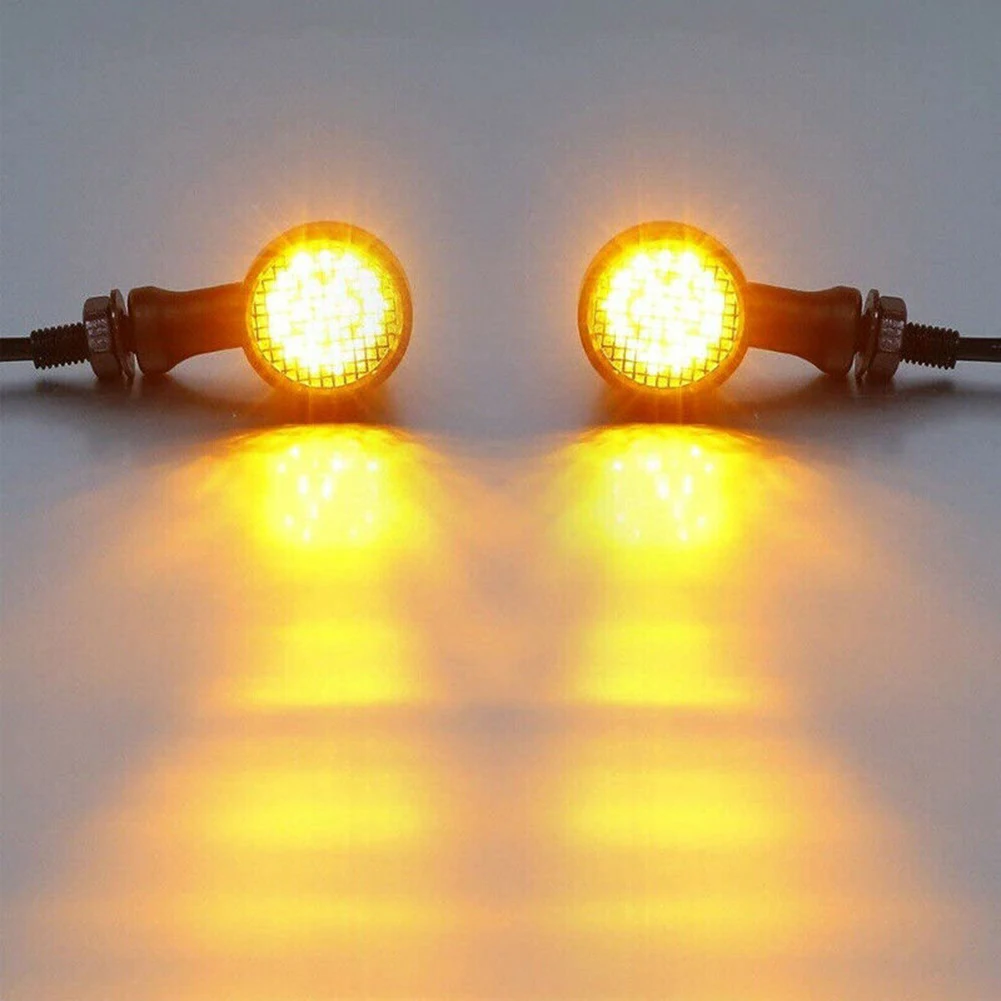 

Motorcycle LED Turn Signal Blinker Light Black For Harley Sportster XL 1200 883