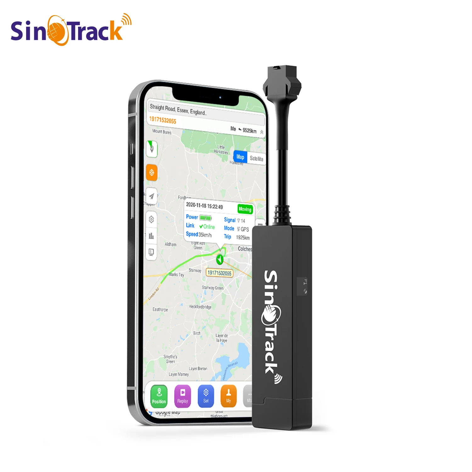 SinoTrack لتحديد المواقع المقتفي GSM جي بي آر إس جهاز تتبع المركبات رصد