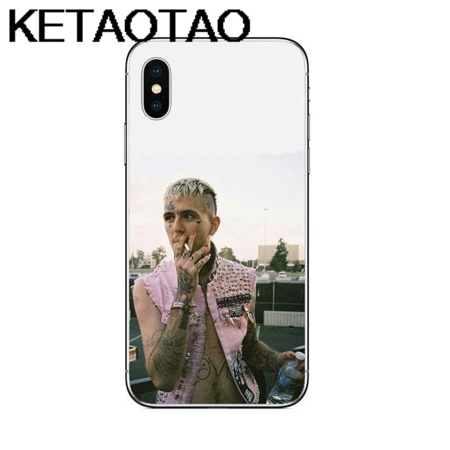 Серебристый KETAOTAO Lil Peep Super 1 rapper чехол для телефона s для iPhone 4S 5C 5S 6S 7 8 Plus XR XS Max чехол кристально чистый мягкий TPU чехол s - Цвет: Серебристый