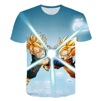 

2019 New summer Dragon Ball DBZ Super Saiyan T Shirts Kids 3D Printed Children Japan Comic Style T-shirts Casual Funny Tops