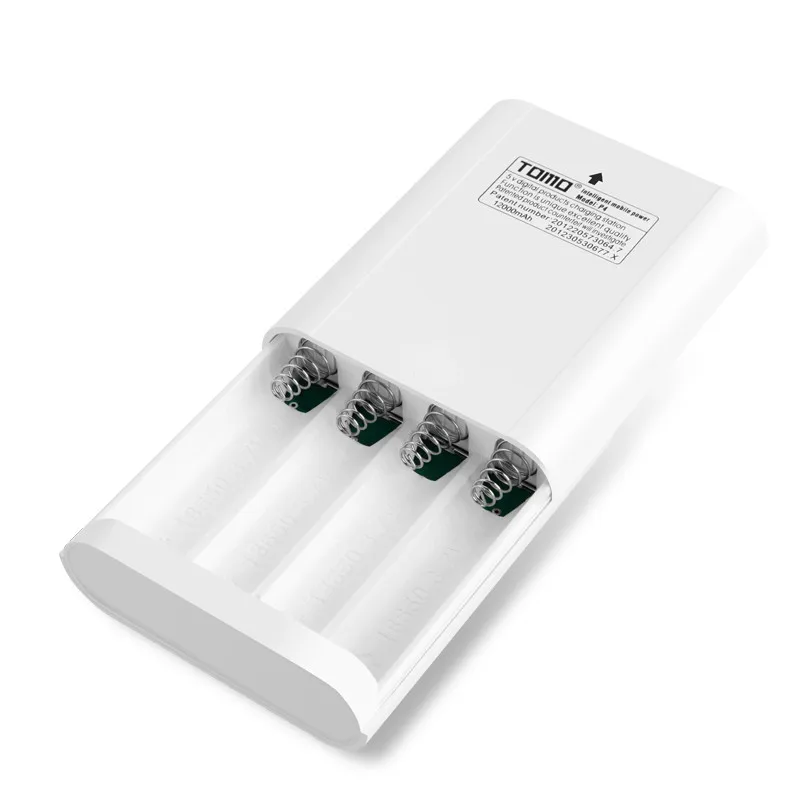 18650 Battery Charger 3.7v Power Bank Case Lithium Battery Smart Charger Storage Box LED Indicator USB Ports 4 Slots battery charger powerbank case