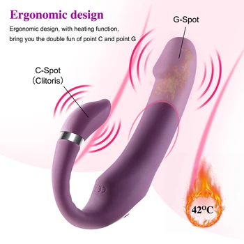 10 speed Vibrating Strapless Strap on Dildo Vibrator Sex Toys Rechargeable Remote Control Clitoris Stimulate Massager For Women 4