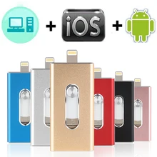 

OTG Usb Flash Drive 128GB 16G 32G 64GB Pen drive HD external storage memory stick For iphone 7 7 Plus 6 6s Plus 5S ipad Pendrive