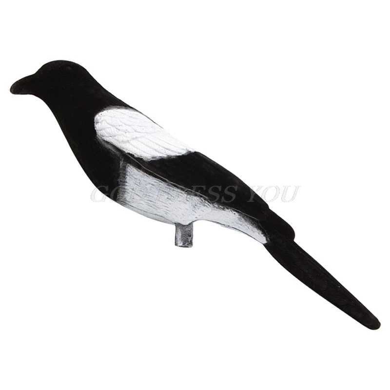 Magpie птица окрашенные приманки оболочки на открытом воздухе выстрел Охота