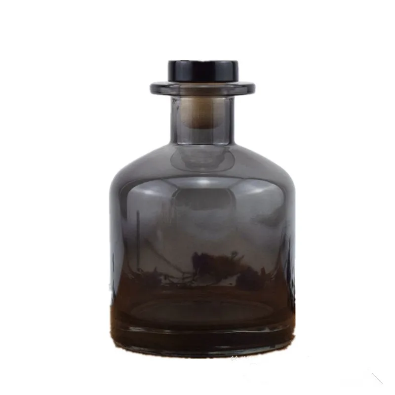 

5pcs 200ml Aroma Glass Bottle Rattan Fragrance Diffuser No Fire Perfume Bottle Scent Volatilization Glass Container Home Decor