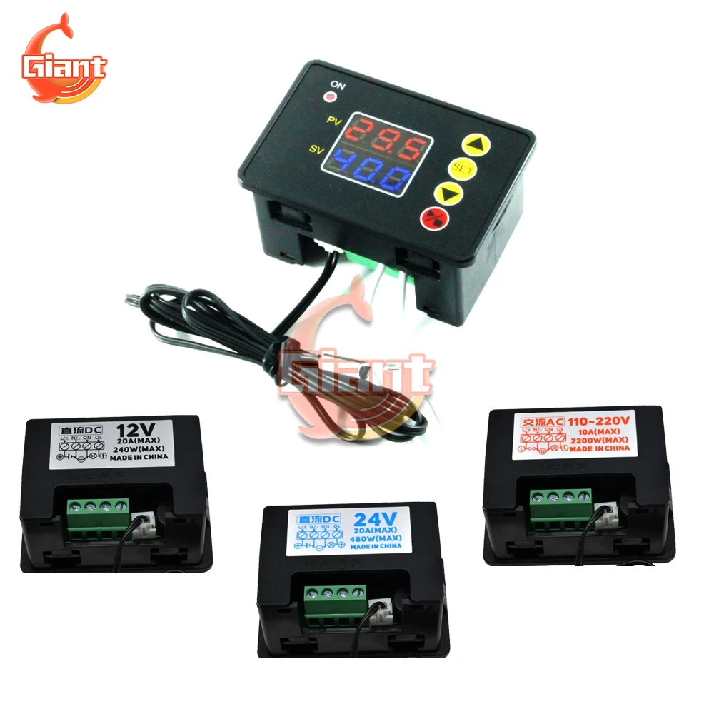 DC 12V 24V AC 110V 220V W3230 W2310 регулятор температуры Цифровой Термостат светодиодный