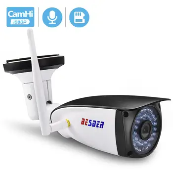 

BESDER Audio 1080P HI3518E CamHi APP Wifi Ip Camera CCTV 2MP Outdoor Wireless Surveillance IP Camera Support Audio SD Card Slot