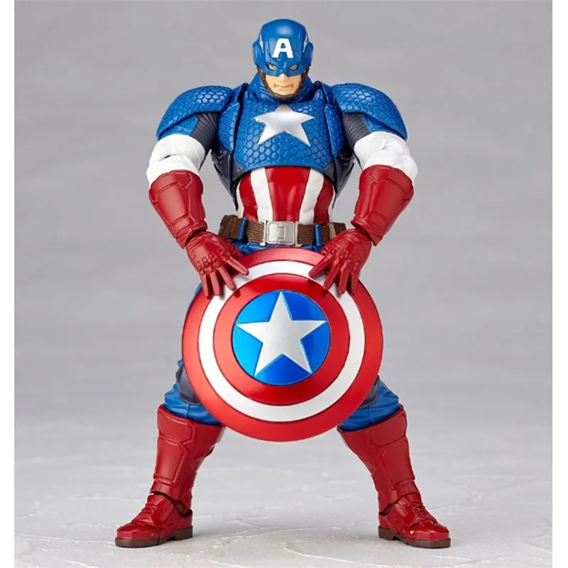 Avengers Revoltech Series NO.007 Captain America Action Figure